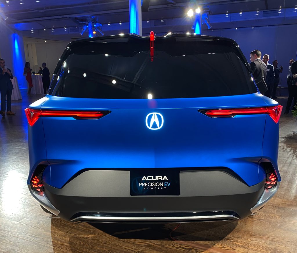 Rear View of The New 2024 Acura ZDX