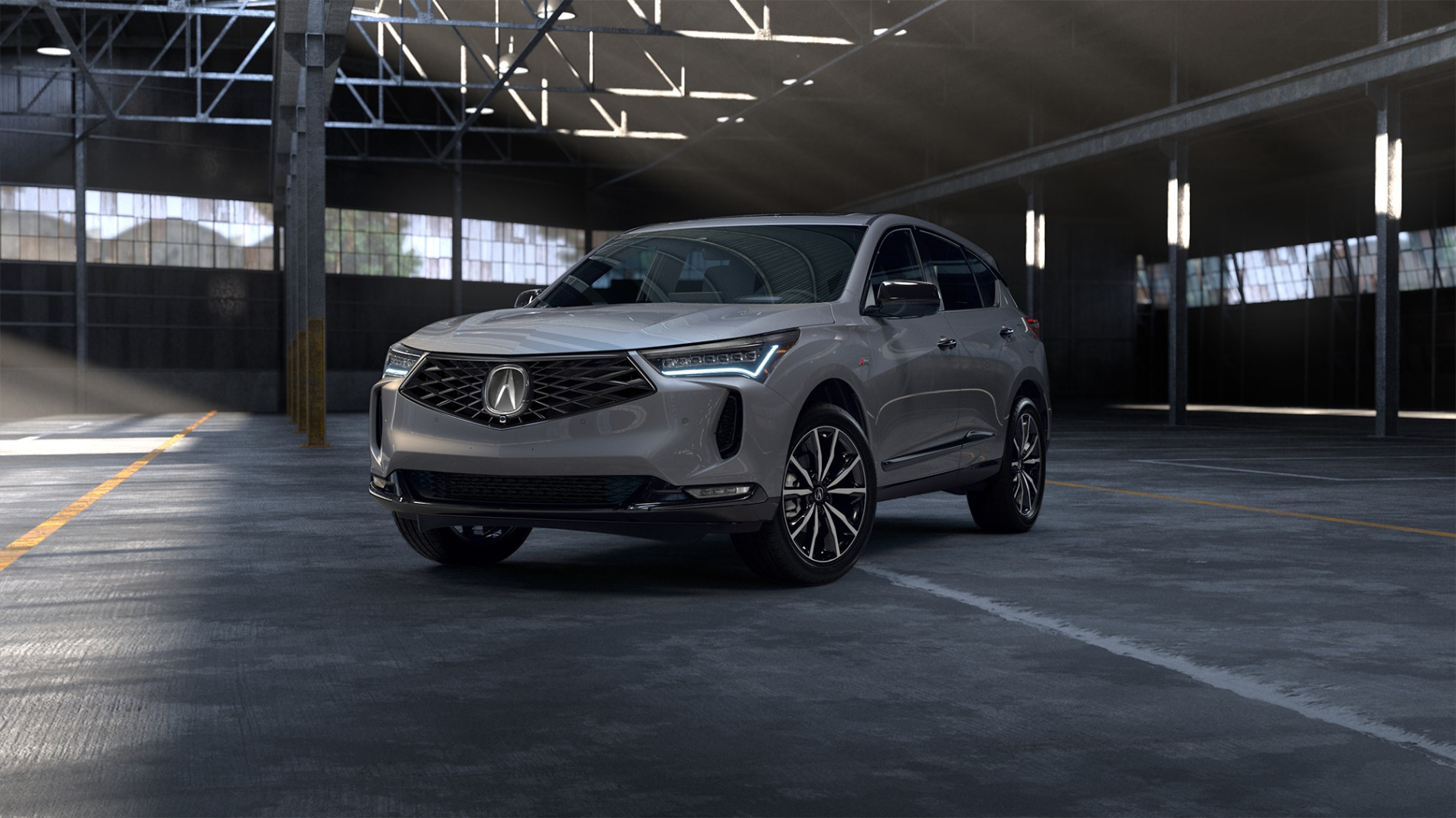 2026 Acura RDX in silver with sleek design and modern grille